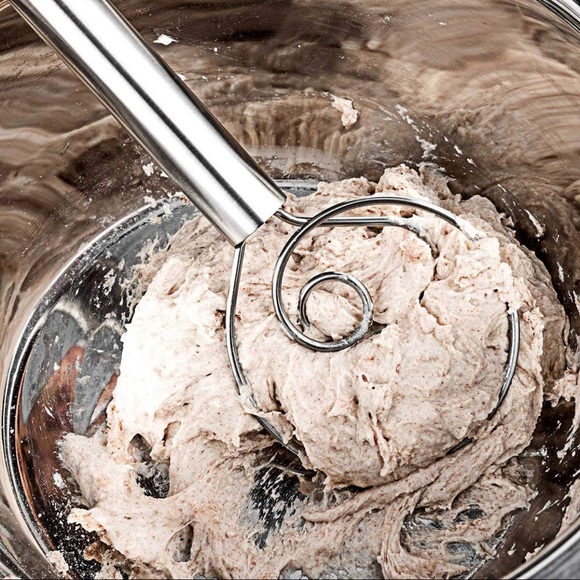 12 inch Stainless Steel Dough Whisk - Picture 2 of 4